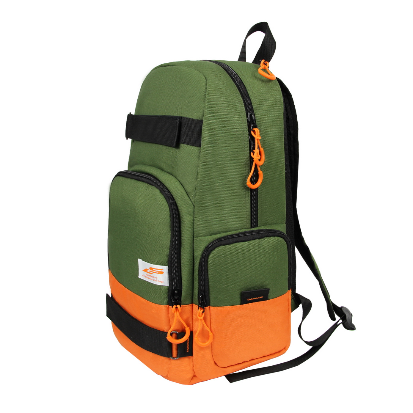 Скейт Хаки-оранжевый